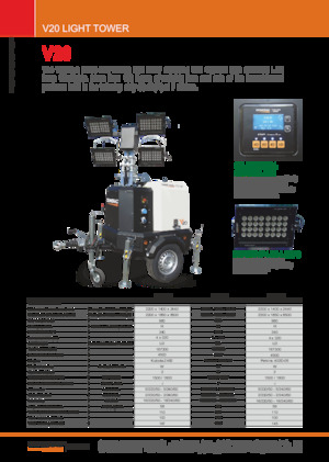 Maszty oświetleniowe Generac Mobile V 20 Y2