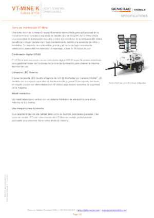 Maszty oświetleniowe Generac Mobile VT-MINE K