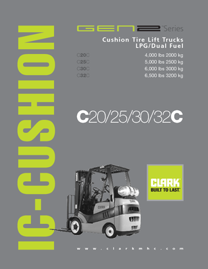 Wózki widłowe LPG Clark C20 C