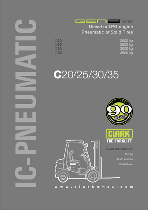 Wózki widłowe LPG Clark C30 L