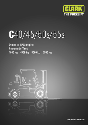 Wózki widłowe LPG Clark C55 s L