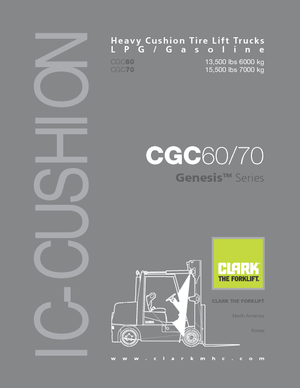Wózki widłowe LPG Clark CGC 60