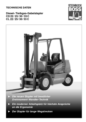 Wózki widłowe LPG Steinbock CL 33 C