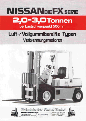 Wózki widłowe LPG Nissan CPH 02 A 25 U