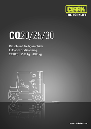 Wózki widłowe LPG Clark CQ 30 L