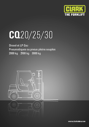 Wózki widłowe LPG Clark CQ 30 L
