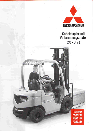 Wózki widłowe LPG Mitsubishi FG20N