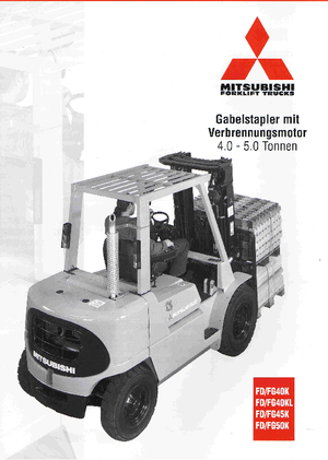 Wózki widłowe LPG Mitsubishi FG 45 K