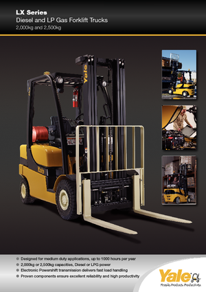 Wózki widłowe LPG Yale GLP 25 LX
