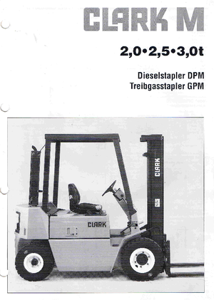 Wózki widłowe LPG Clark GPM 25