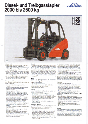 Spalinowe antywybuchowe wózki widłowe Linde H 25 T