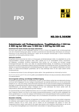 Wózki widłowe LPG Hyster H 5.00 XM