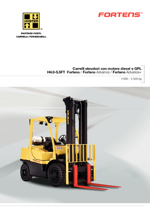 Wózki widłowe LPG Hyster H4.0FT5