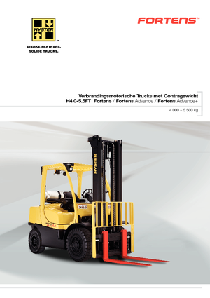 Wózki widłowe LPG Hyster H4.0FT5