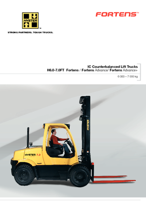 Wózki widłowe LPG Hyster H 7.0 FT