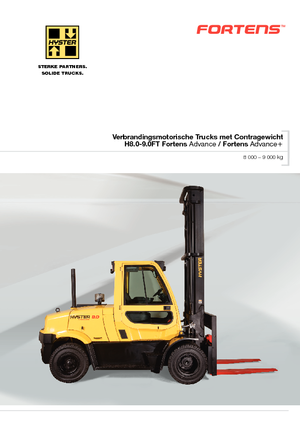 Wózki widłowe LPG Hyster H8.0FT 6