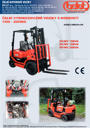 Wózki widłowe LPG Belet MV 20 BVB