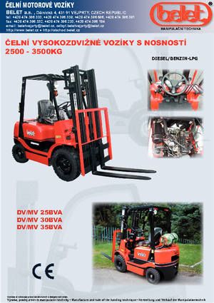 Wózki widłowe LPG Belet MV 30 BVB