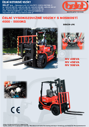 Wózki widłowe LPG Belet MV 50 BVB