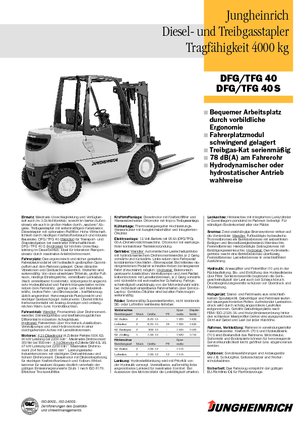 Wózki widłowe LPG Jungheinrich TFG 40 CK