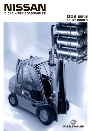 Wózki widłowe LPG Nissan UGD 02 A 30 PQ