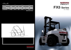 Wózki widłowe LPG Nissan FX 5-50