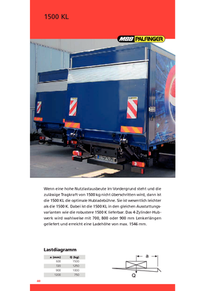 Platformy załadunkowe MBB Palfinger 1500 KL