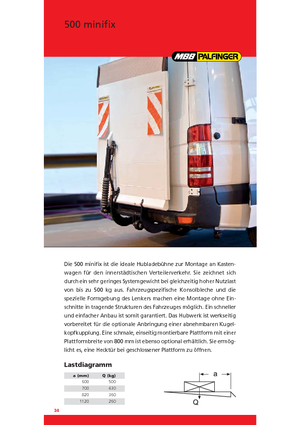Platformy załadunkowe MBB Palfinger 500 minifix