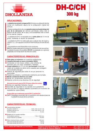 Platformy załadunkowe Dhollandia DH-CH