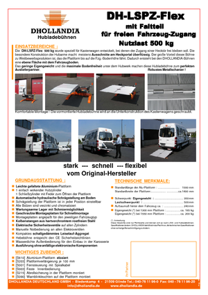 Platformy załadunkowe Dhollandia DH-LSPZ Flex