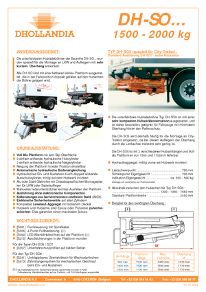 Platformy załadunkowe Dhollandia DH-SO 8