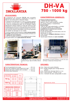 Platformy załadunkowe Dhollandia DH-VA