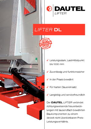Platformy załadunkowe DAUTEL DL 1000 L Typ C