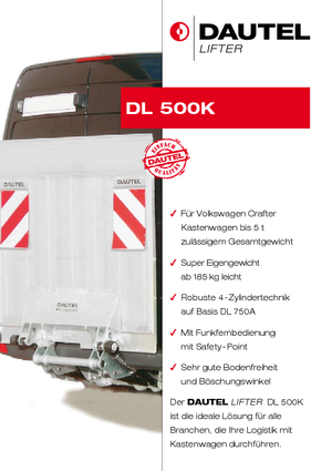 Platformy załadunkowe DAUTEL DL 500 K/ 750 K