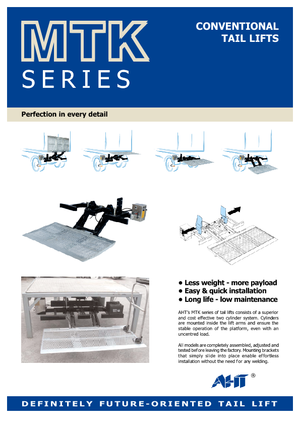 Platformy załadunkowe AHT MTK 1000 ST/AL