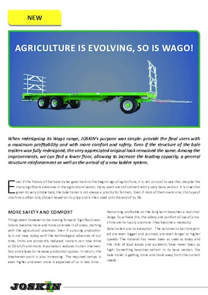 Przyczepy niskopodwoziowe Joskin TRAILED WAGO TR8000D13