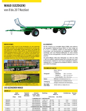 Przyczepy niskopodwoziowe Joskin WAGO-LOADER LTR12000T20