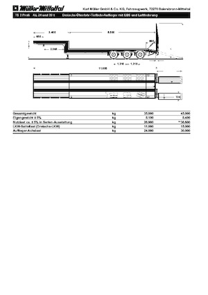 Naczepa niskopodwoziowa Müller Mitteltal TS 3 Profi