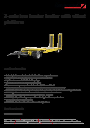 Przyczepy niskopodwoziowe Schwarzmüller 2-axle low loader trailer with offset platform