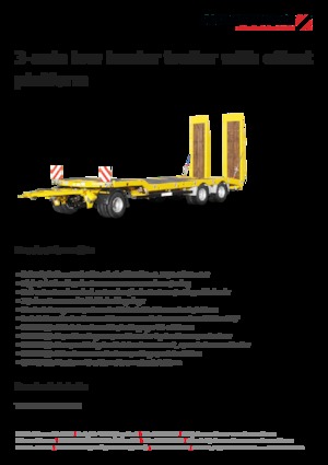 Przyczepy niskopodwoziowe Schwarzmüller 3-axle low loader trailer with offset platform
