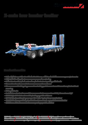 Przyczepy niskopodwoziowe Schwarzmüller 5-axle low loader trailer