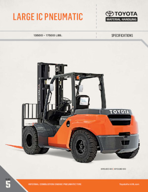 Wózki widłowe LPG Toyota 8FG70U