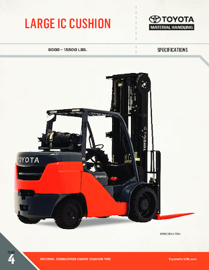 Wózki widłowe LPG Toyota 8FGC70U