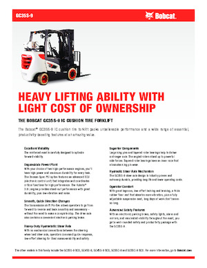 Wózki widłowe LPG Bobcat GC35S-9