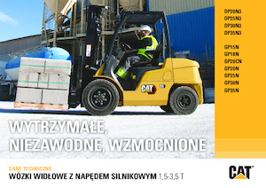 Wózki widłowe LPG Caterpillar GP35N 
