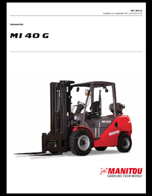 Wózki widłowe LPG Manitou MI 40 G
