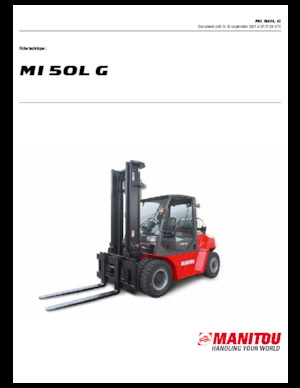 Wózki widłowe LPG Manitou MI 50 L G