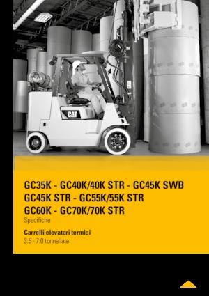 Wózki widłowe LPG Caterpillar GC55K STR