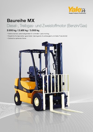 Wózki widłowe LPG Yale GLP 25MX