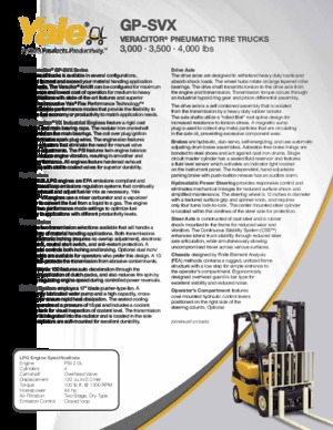 Wózki widłowe LPG Yale GP035VX